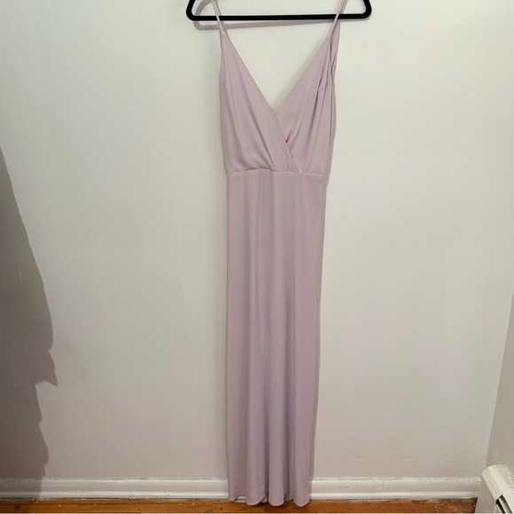 Lush Purple Ruched Wrap Maxi Dress XS‎ - Picture 1 of 8